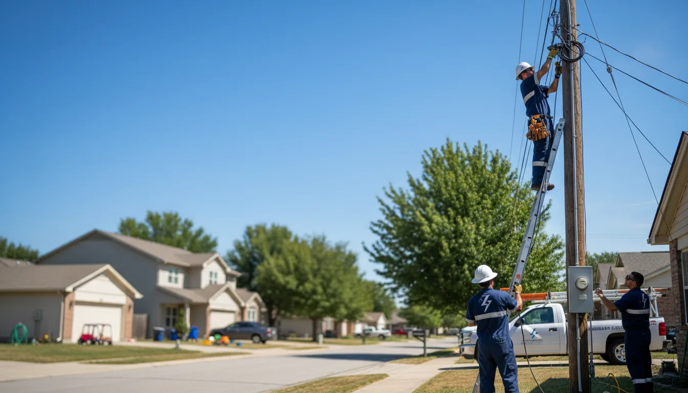 Residential electrician providing installation services in Chinquapin, NC